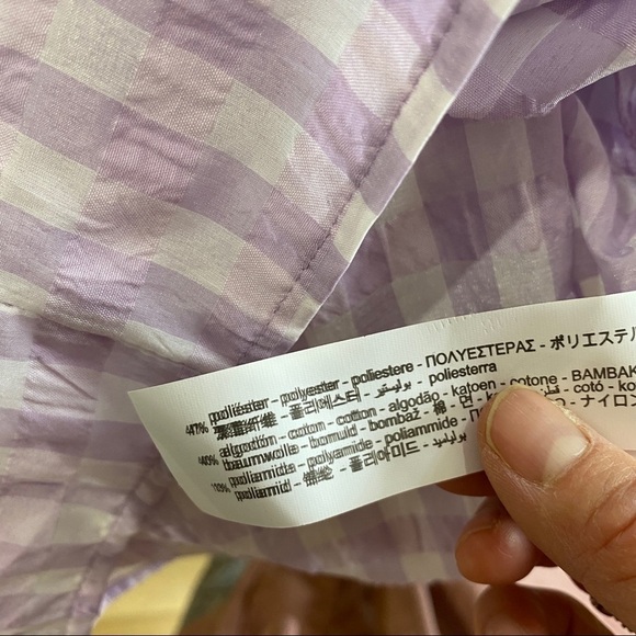 NEW Zara checkered shoulder pad top - Picture 7 of 7